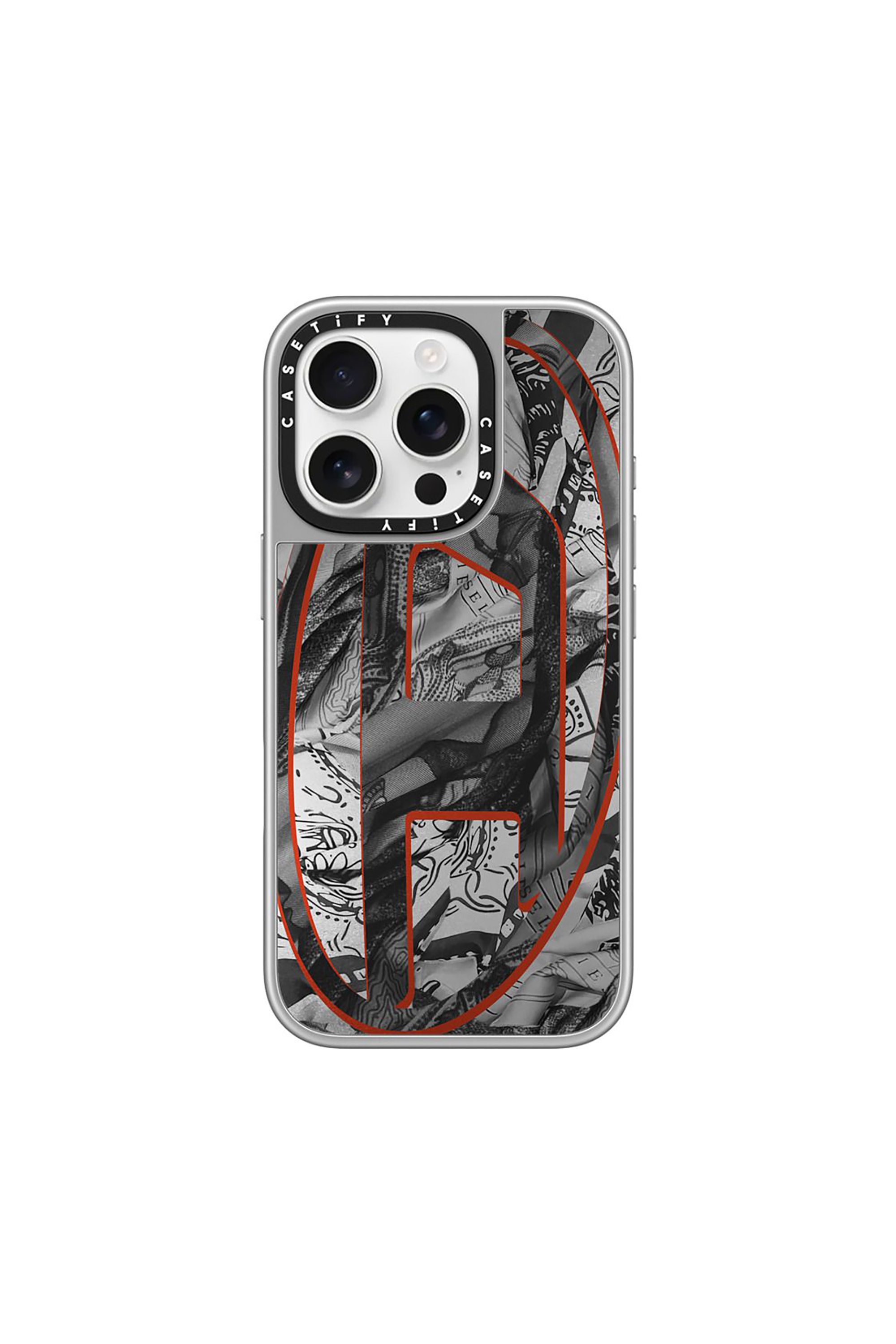 Diesel - Magsafe Bandana Case i Phone 16 Pro - Cases - Unisex - Multicolor