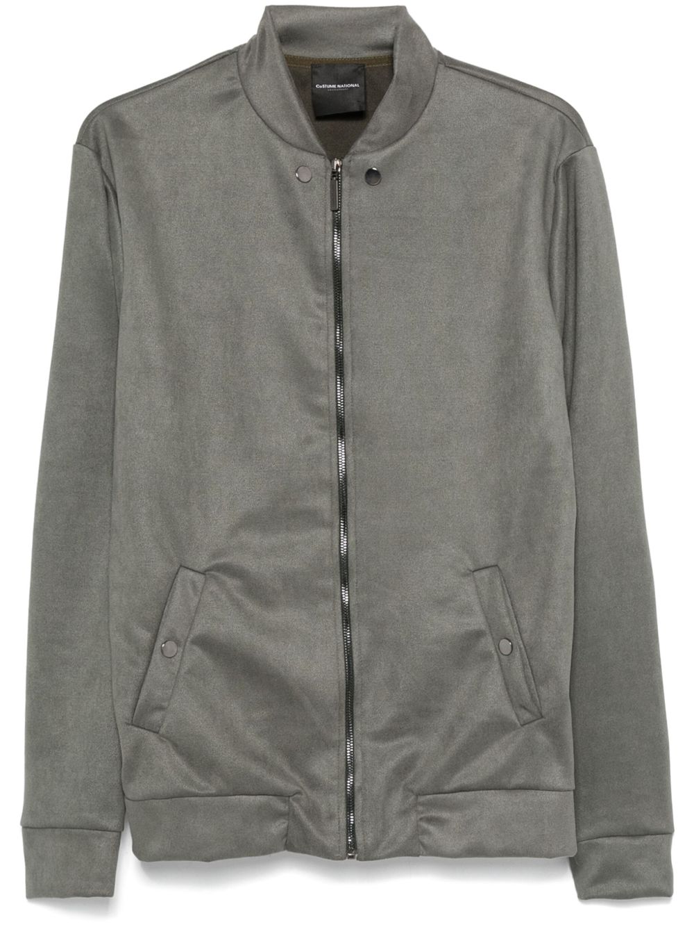 costume national contemporary 纹理飞行员夹克 - 绿色