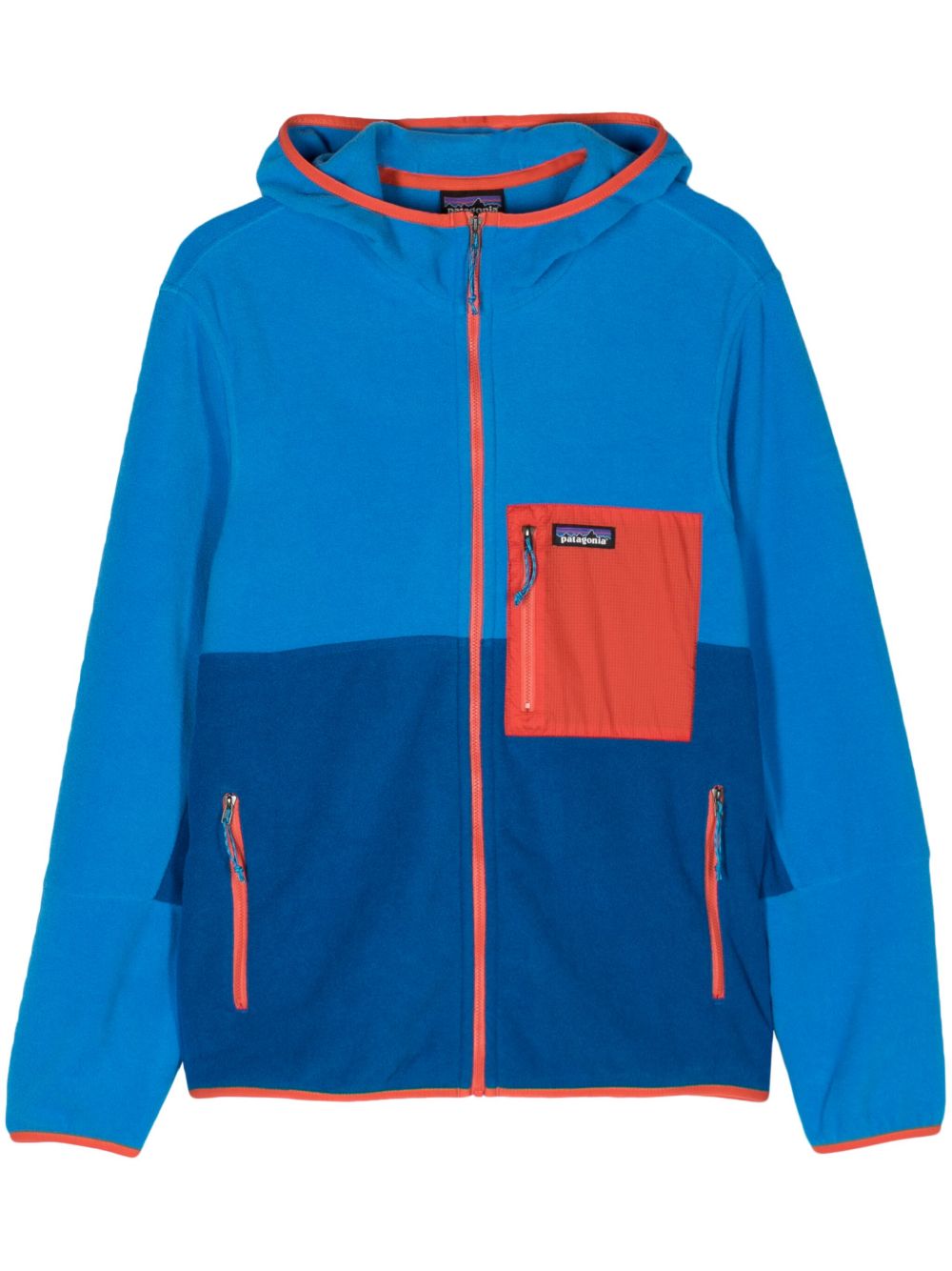 Patagonia Microdini 抓绒拉链连帽衫 - 蓝色