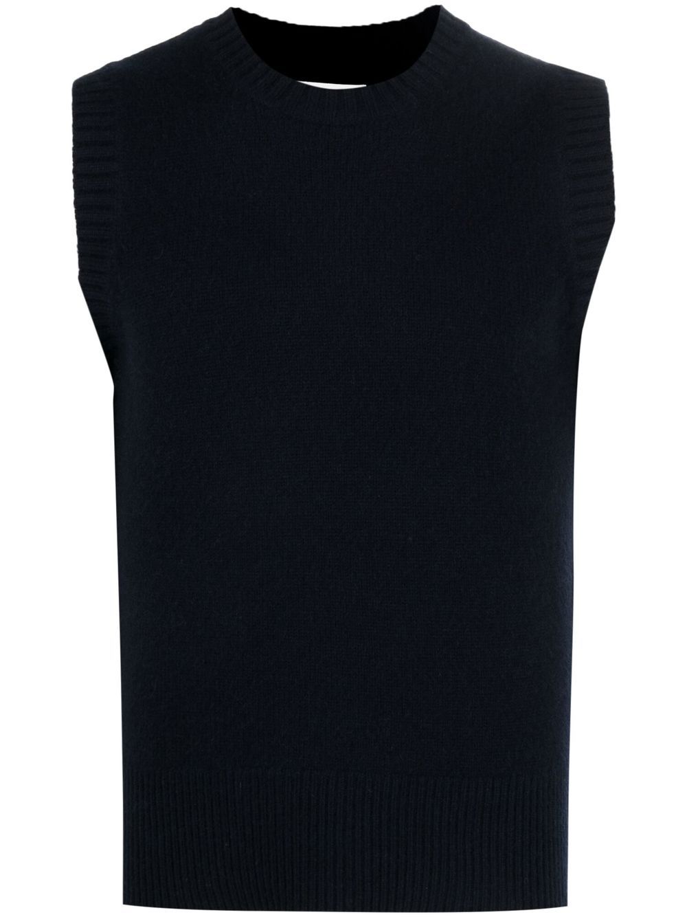 extreme cashmere 无袖羊绒上衣 - 蓝色