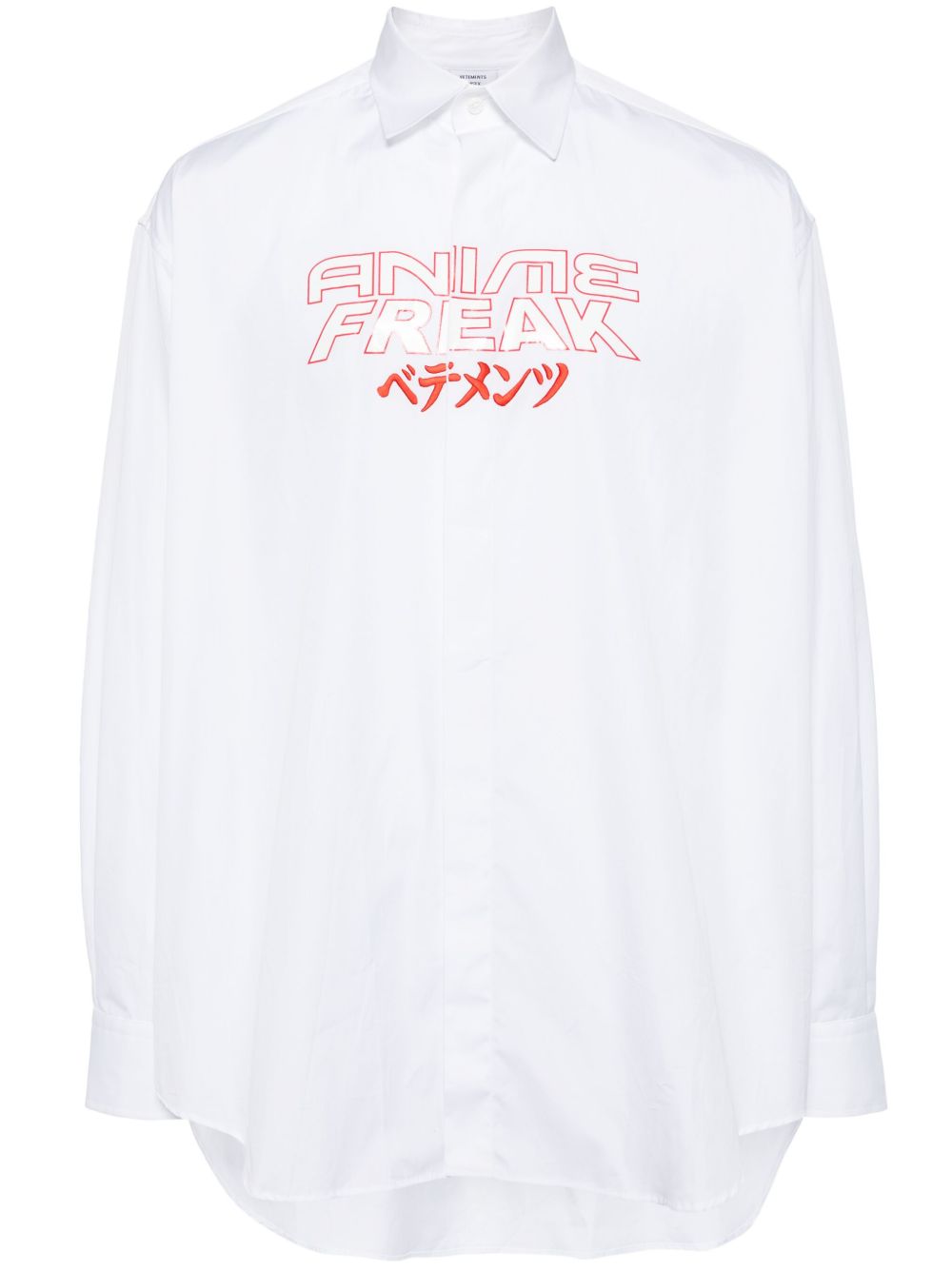 VETEMENTS Anime Freak 棉衬衫 - 白色