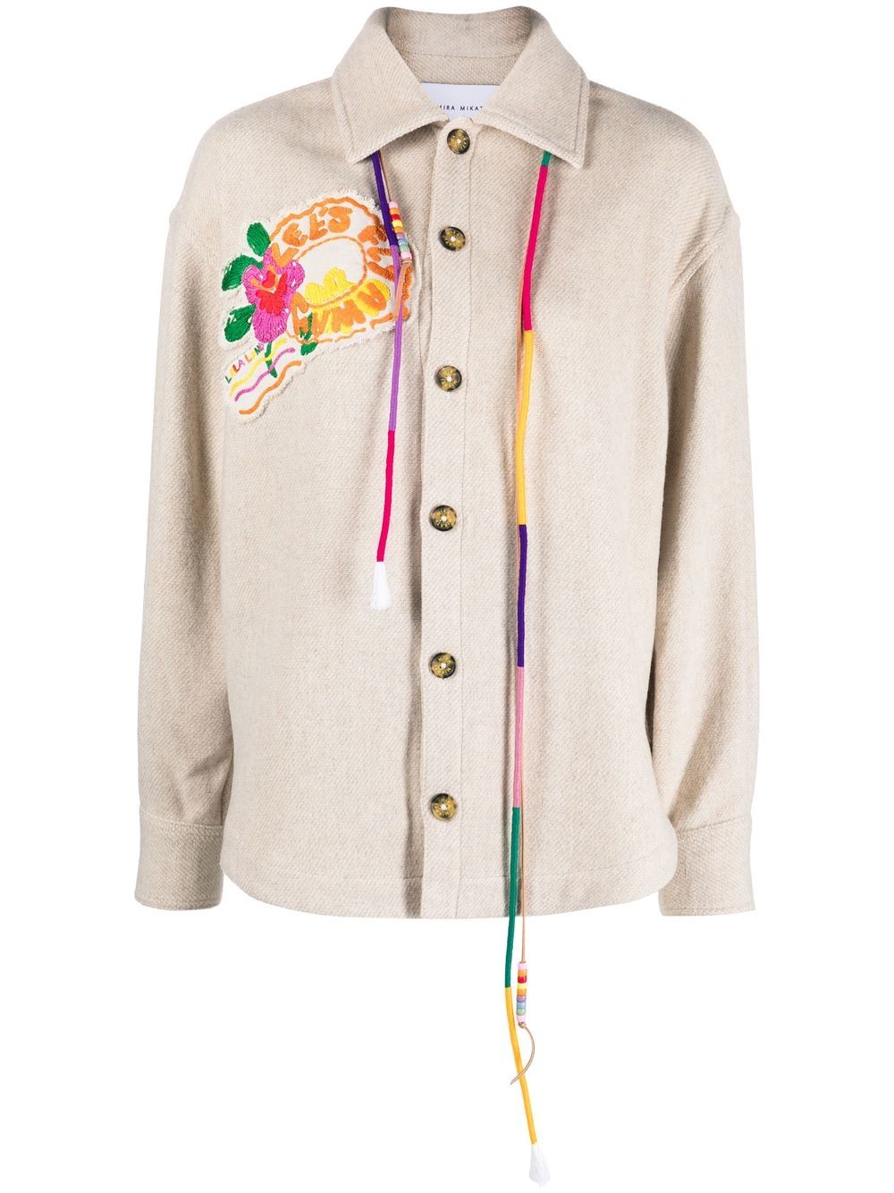 Mira Mikati Lets Fly Away 衬衫式夹克 - 中性色