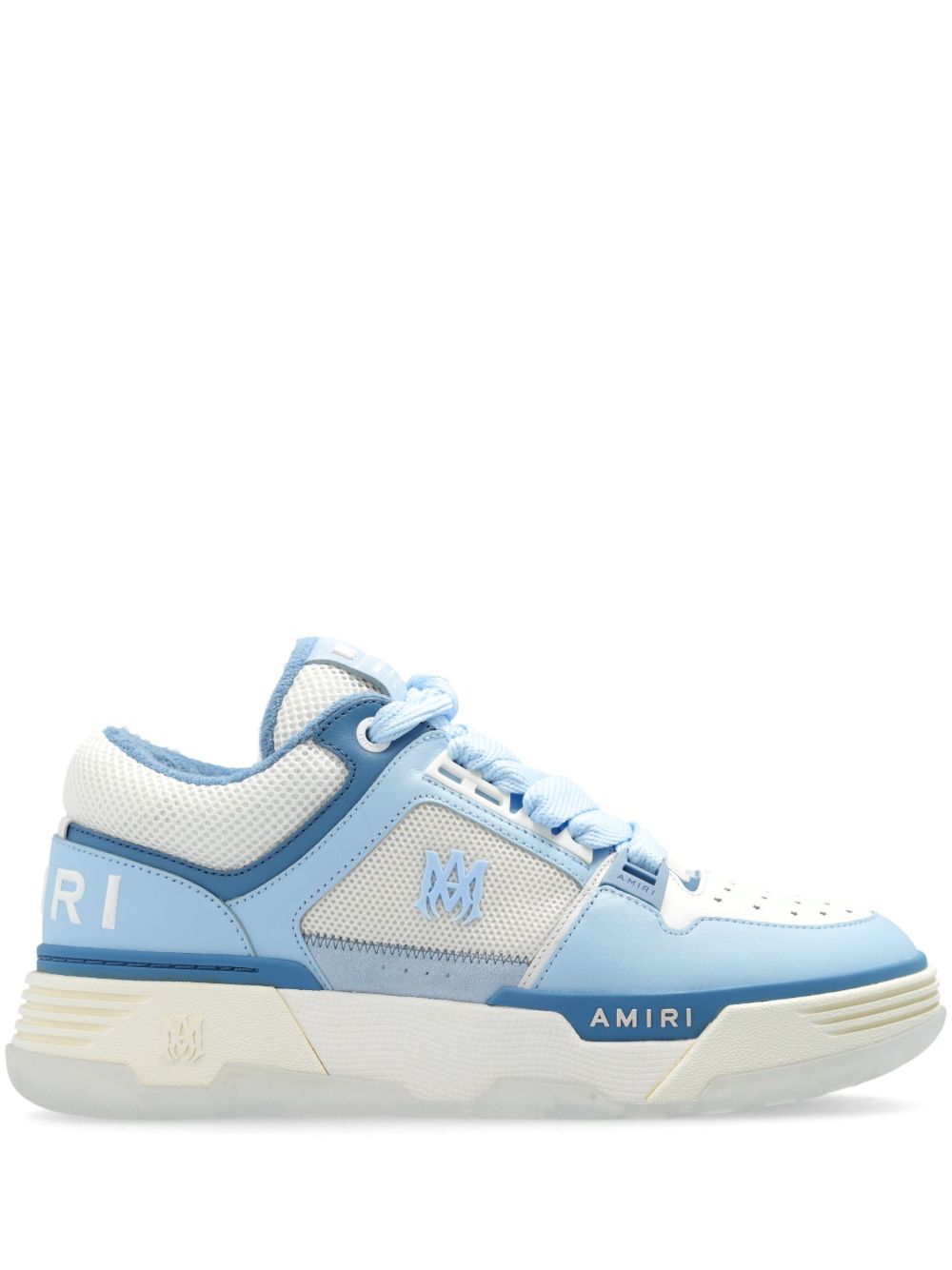 AMIRI MA-1 拼接皮质运动鞋 - 白色