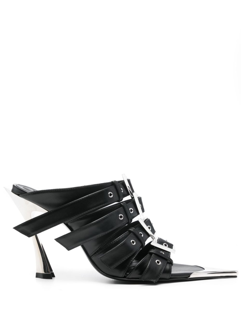 Mugler Fang 高跟凉鞋（9.5厘米） - 黑色
