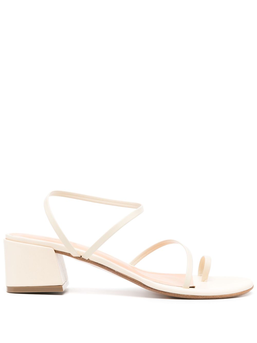 Ancient Greek Sandals Chora 中跟皮质凉鞋 - 中性色