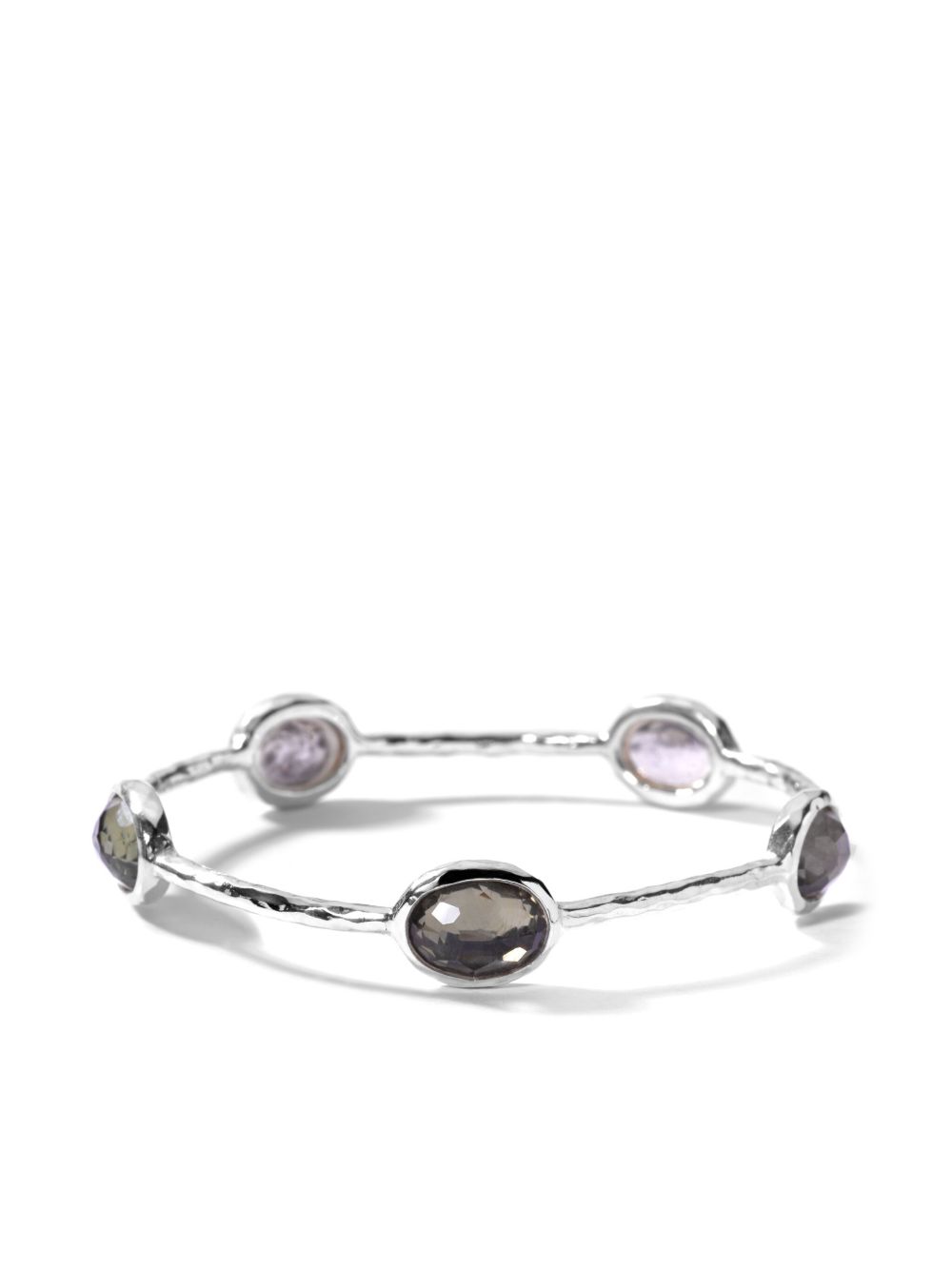 IPPOLITA Rock Candy® 纯银赤铁矿黄铁矿手镯 - 银色