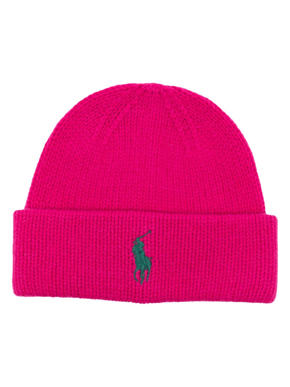 Polo Ralph Lauren logo刺绣羊毛套头帽 - 粉色