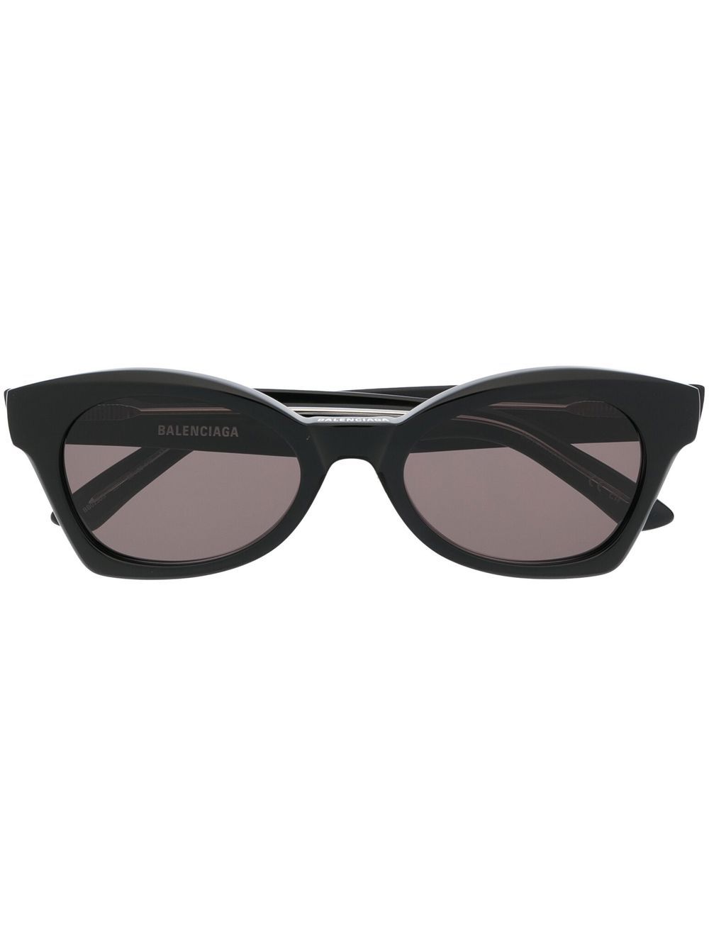 Balenciaga Eyewear logo印花方框太阳眼镜 - 黑色