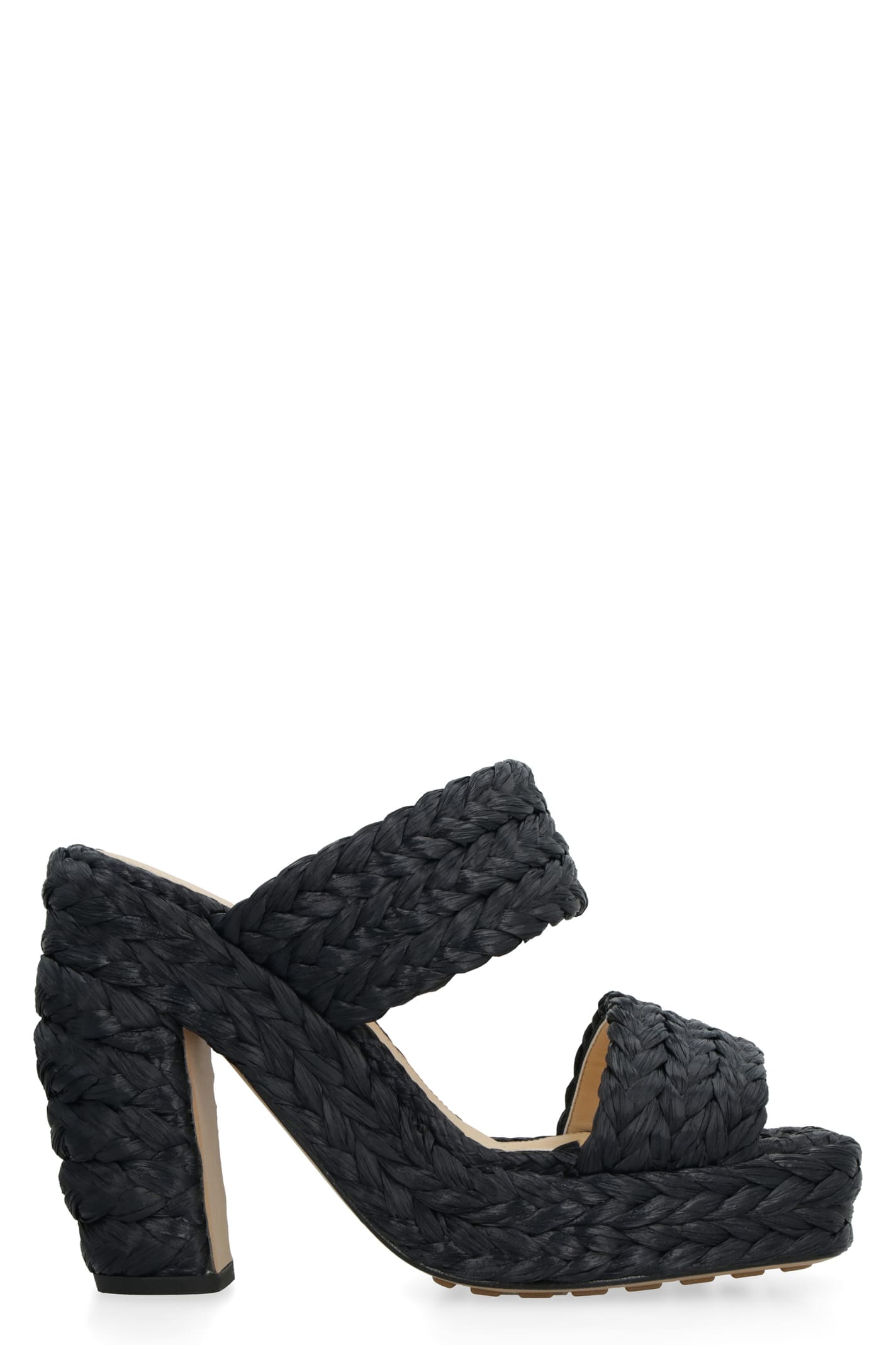 Bottega Veneta Canalazzo 拉菲草穆勒鞋