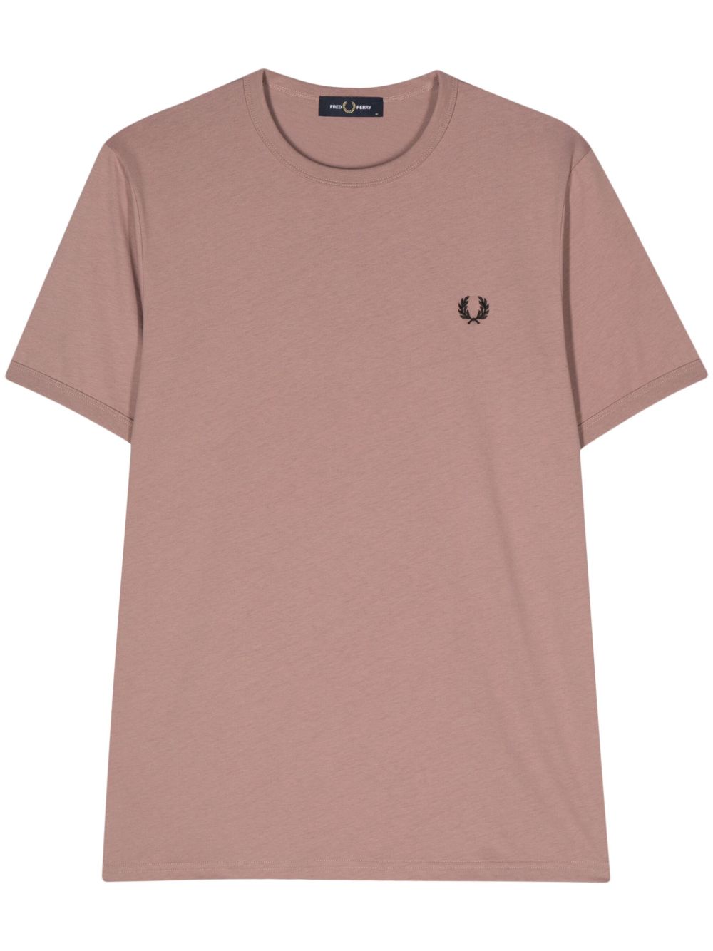 Fred Perry 刺绣logo棉T恤 - 粉色