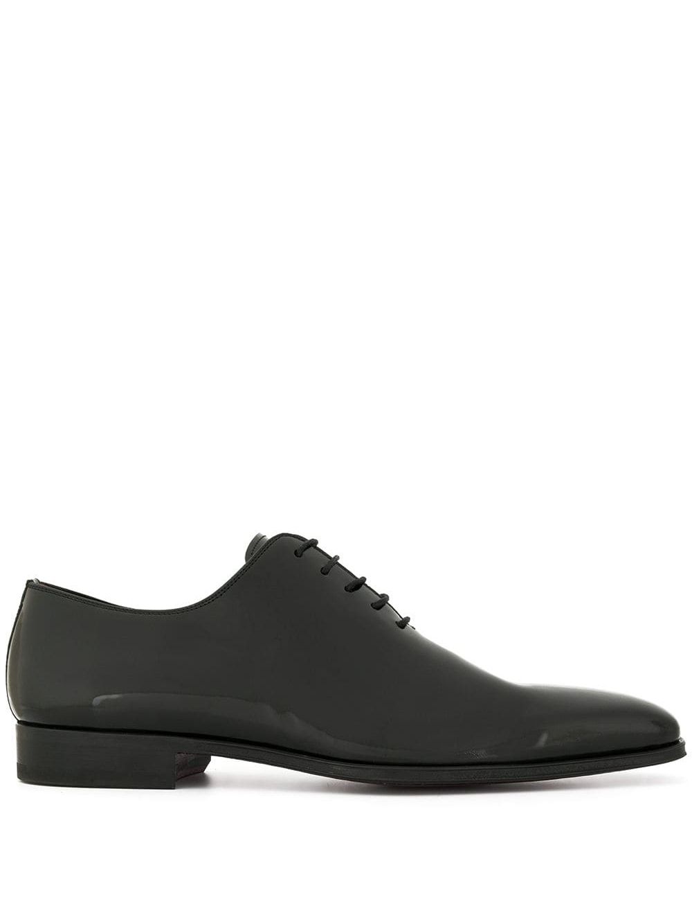 Magnanni 尖头系带鞋 - 黑色