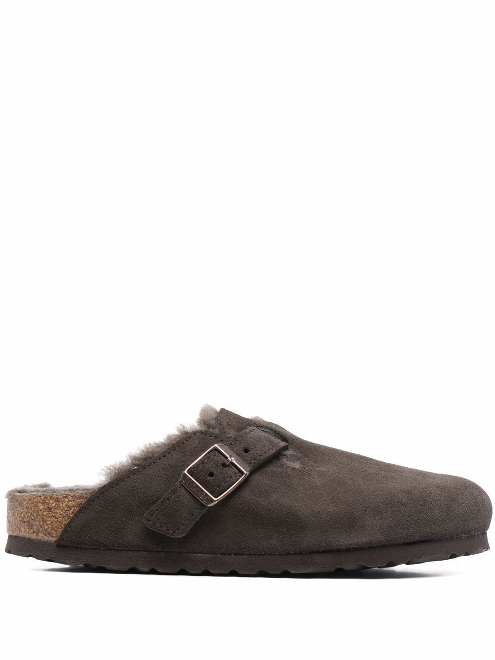 Birkenstock Boston Shearling 穆勒鞋 - 绿色