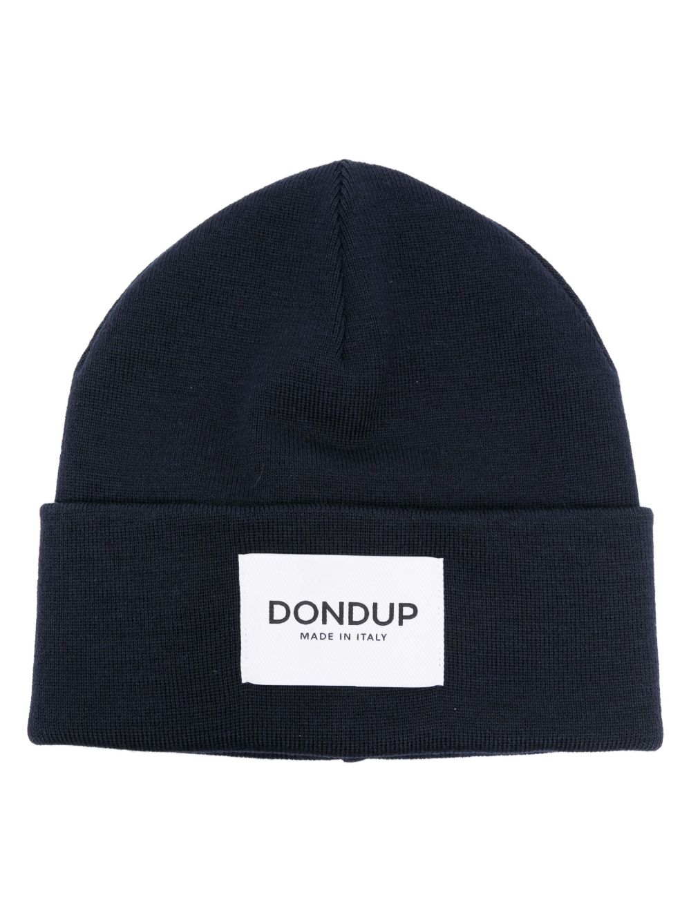 DONDUP 标贴密织套头帽 - 蓝色