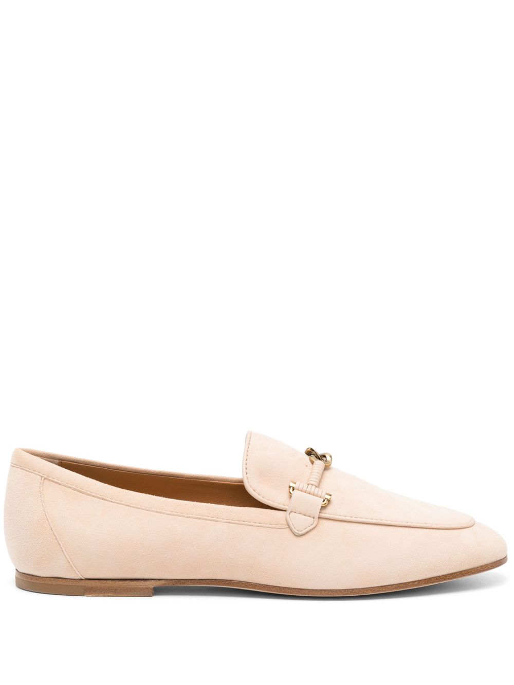 Tod's 马衔扣细节绒面皮乐福鞋 - 中性色