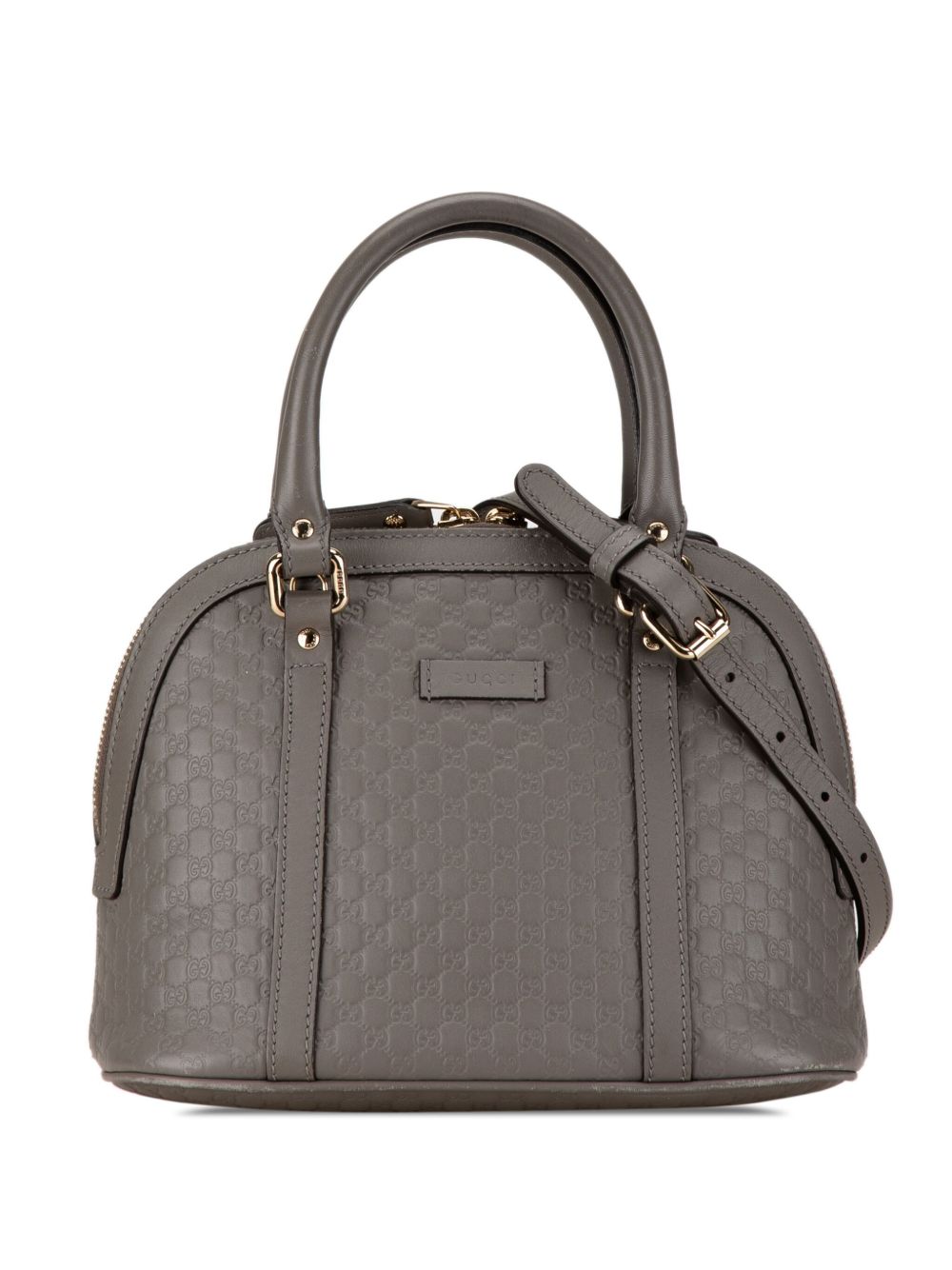 Gucci Pre-Owned Mini Microguccissima Dome 斜挎包（2000-2015年典藏款） - 灰色