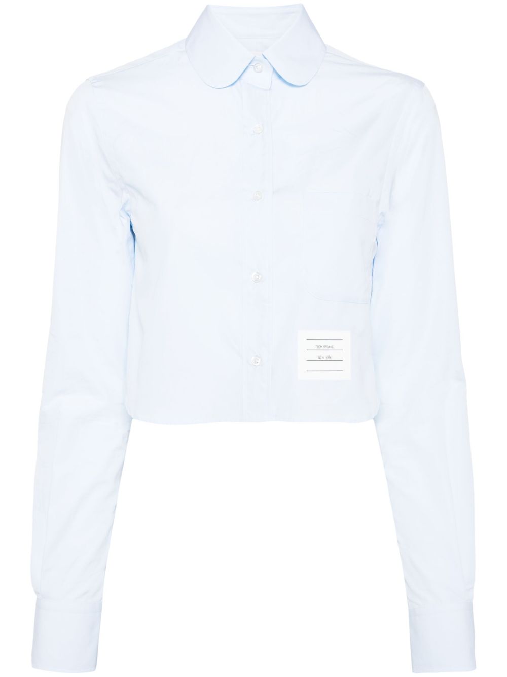 Thom Browne 经典短款衬衫 - 蓝色