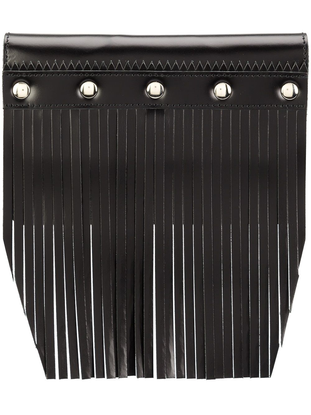 Comme Des Garçons Wallet 流苏铆钉细节钱包 - 黑色