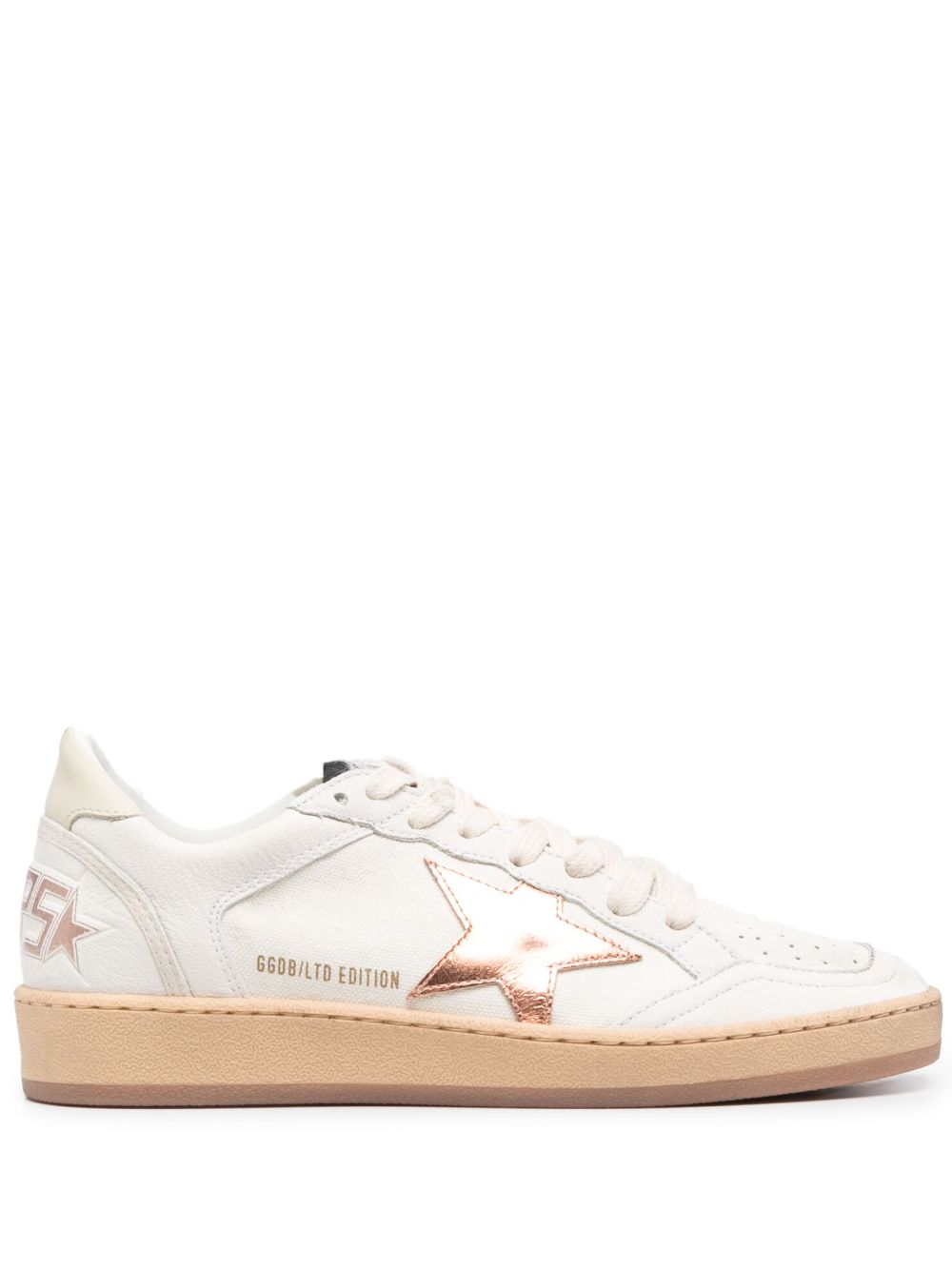 Golden Goose Ball Star 皮质运动鞋 - 白色