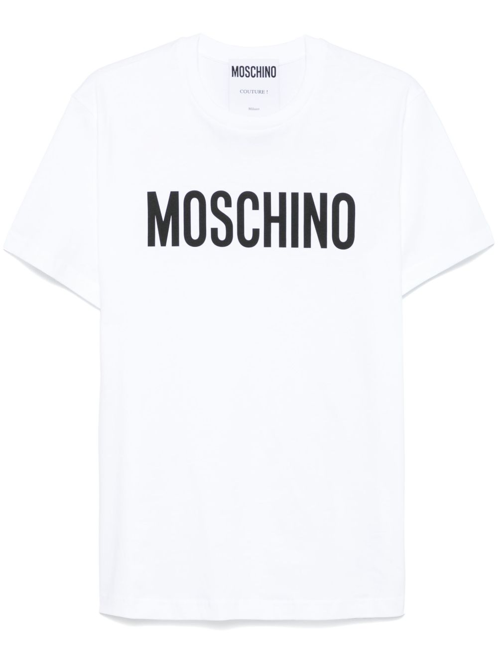 Moschino logo印花T恤 - 白色