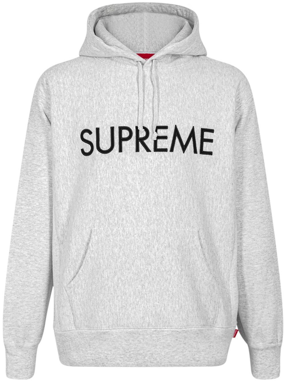 Supreme Capital 长袖连帽衫 - 灰色