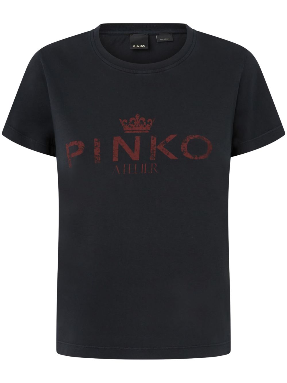PINKO logo印花T恤 - 黑色