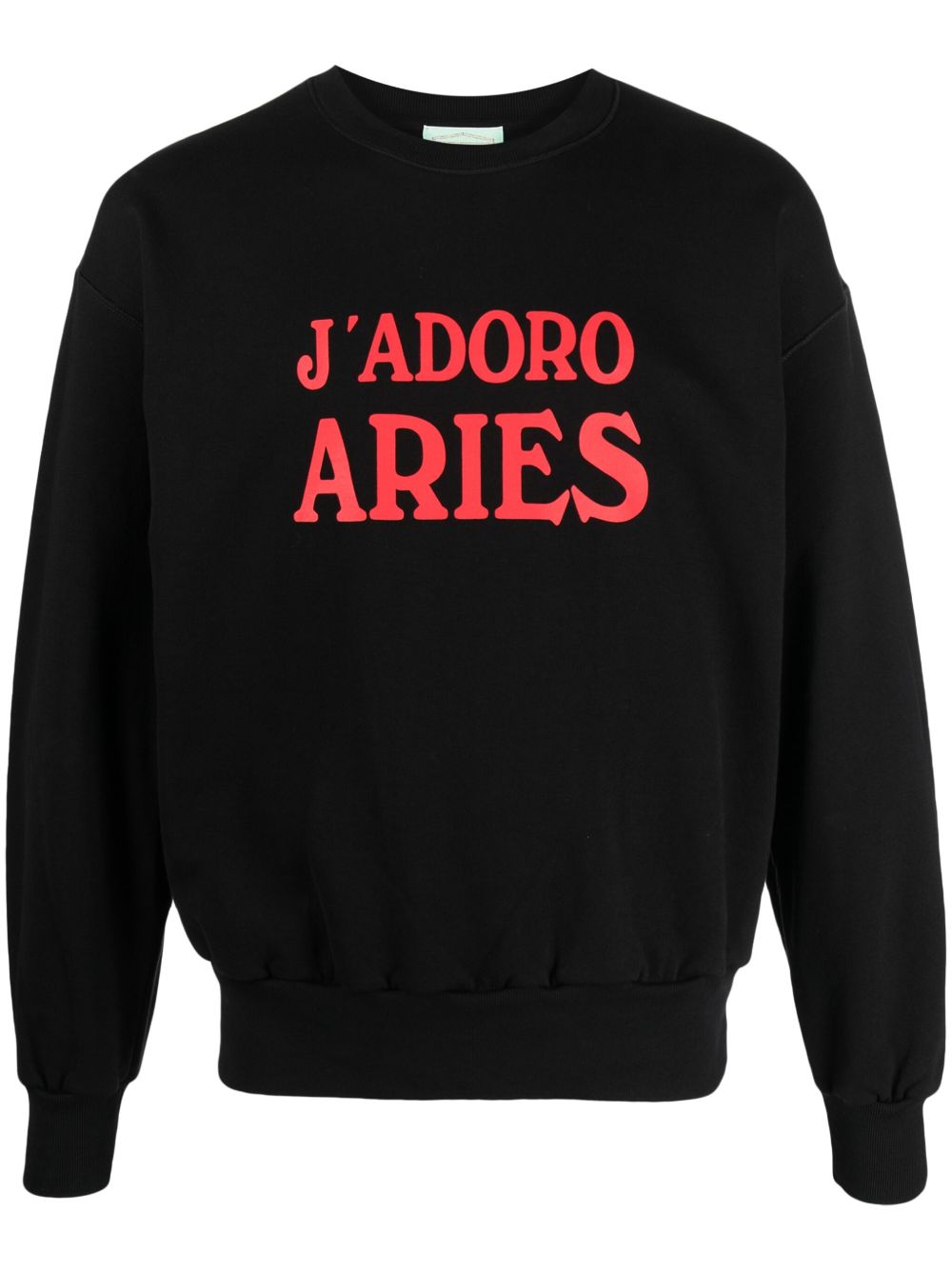 Aries J'Adoro Aries 棉卫衣 - 黑色