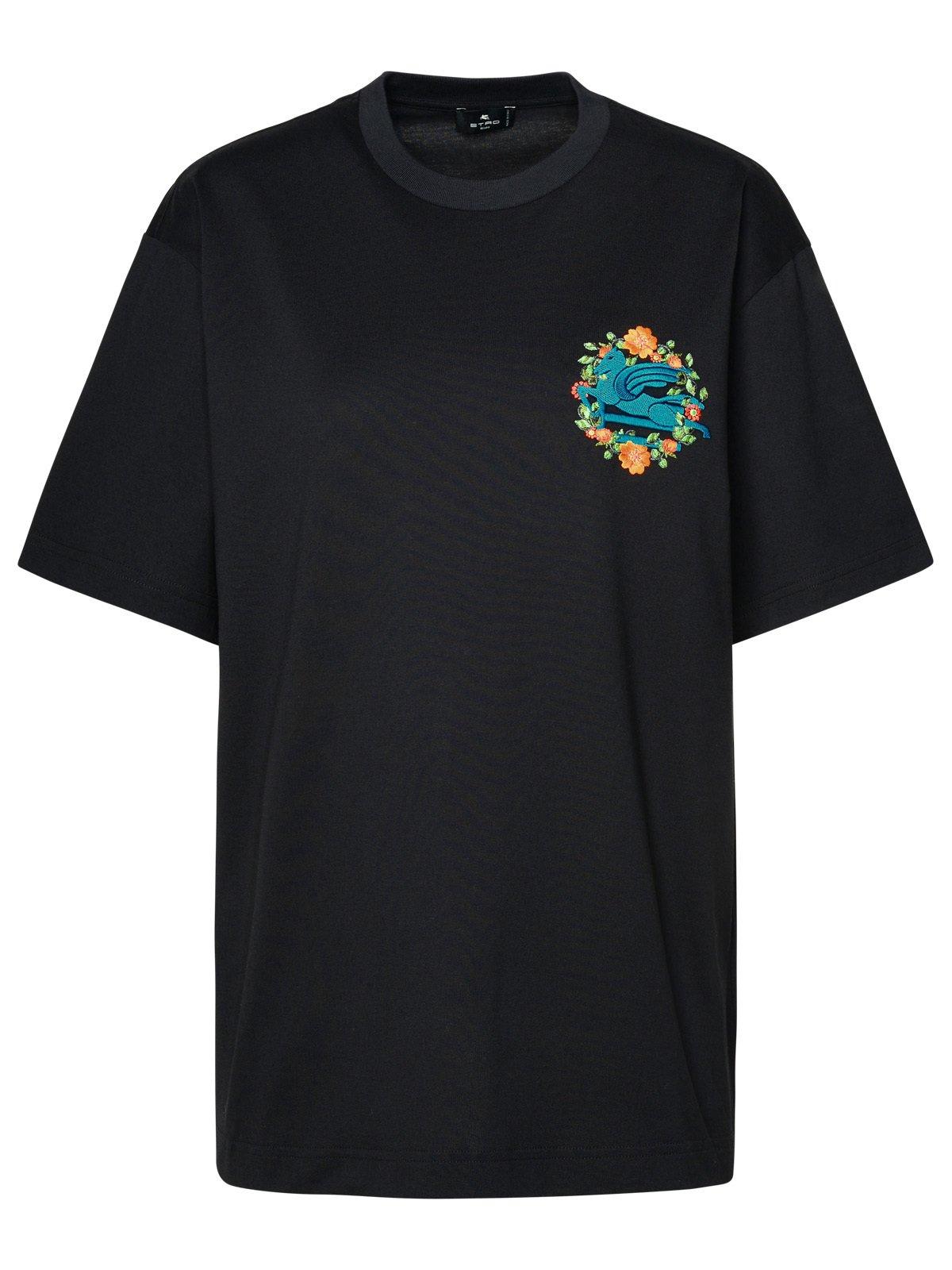 Etro 刺绣Logo宽松T恤