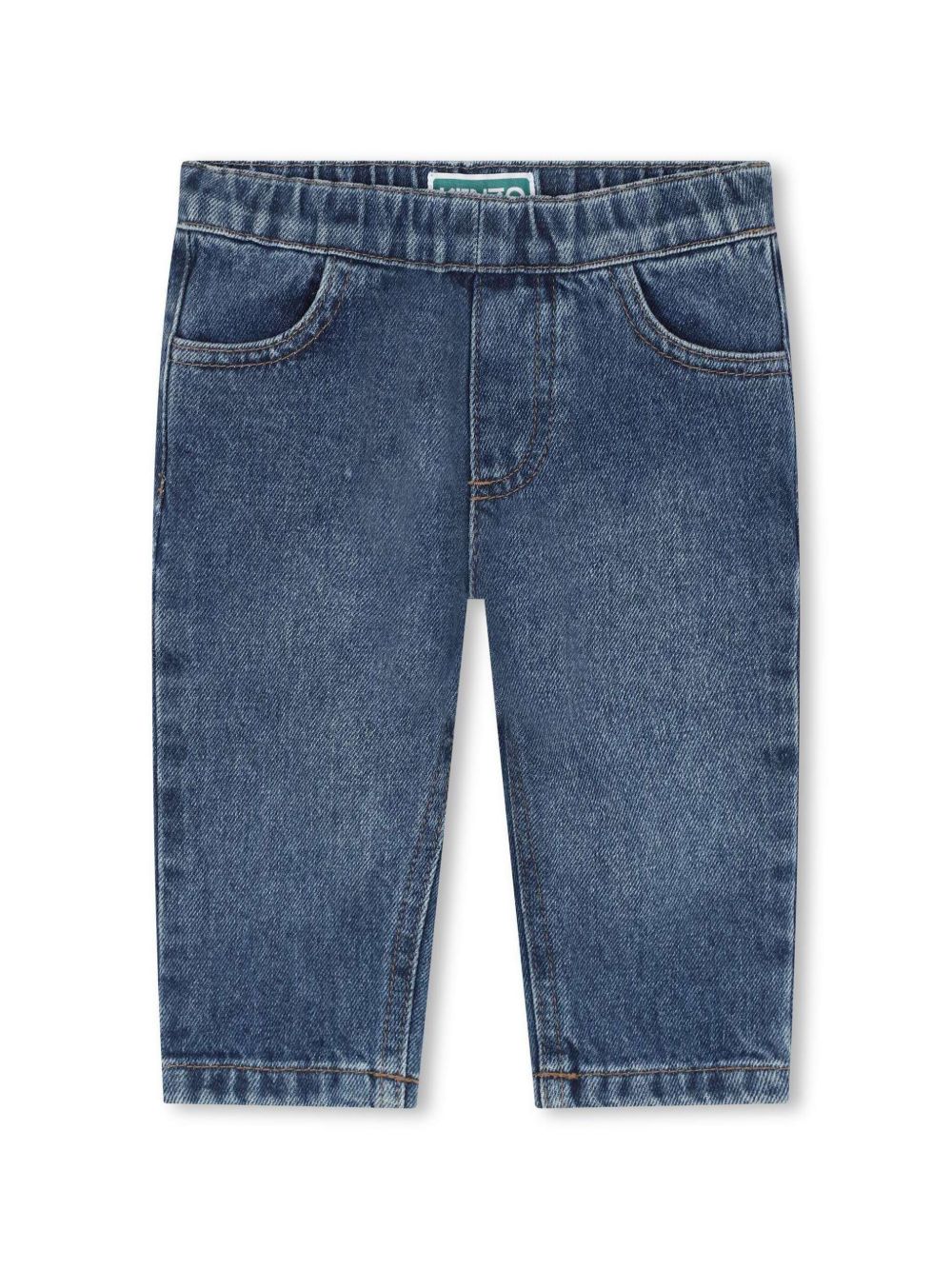 Kenzo Kids 直筒牛仔裤 - 蓝色