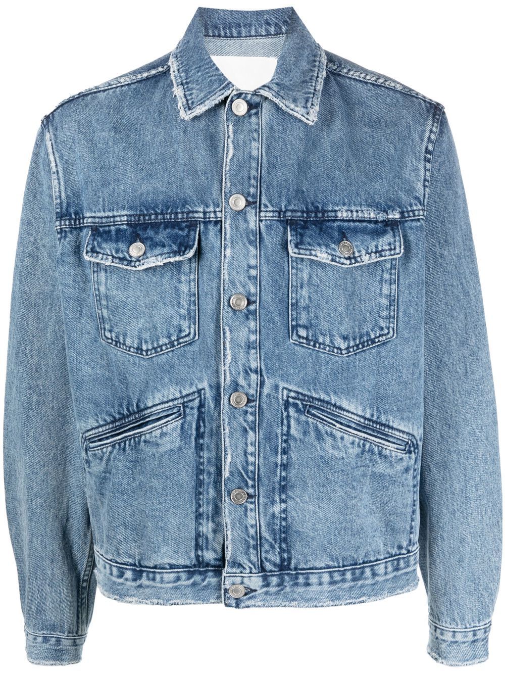 MARANT Jango logo牛仔夹克 - 蓝色