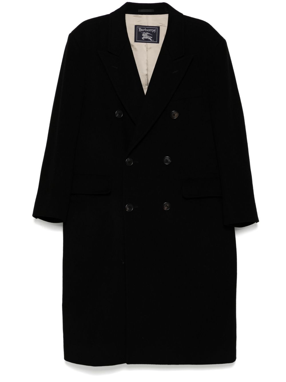 Burberry Pre-Owned 双排扣外套（1990-2000年代典藏款） - 黑色
