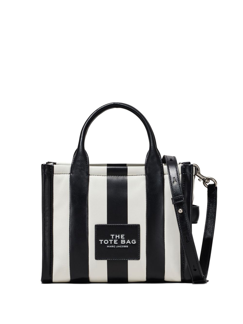 Marc Jacobs The Striped Tote 小号托特包 - 黑色
