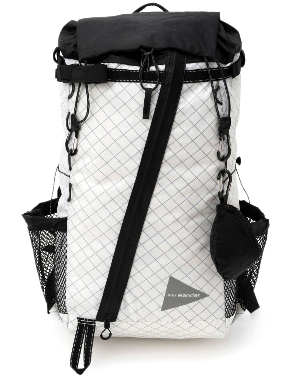 and Wander patterned backpack - 白色