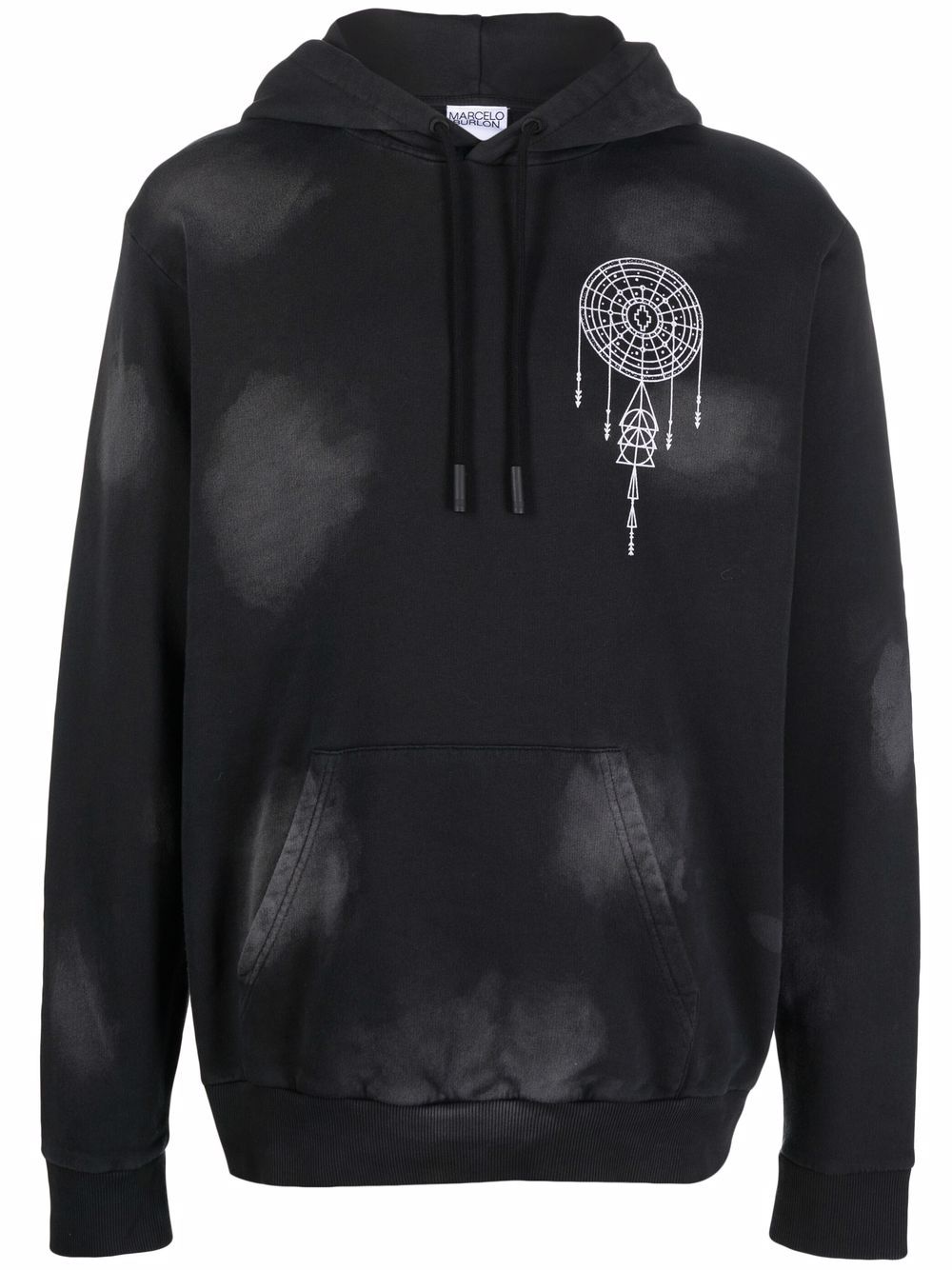 Marcelo Burlon County of Milan 捕梦网印花连帽衫 - 黑色