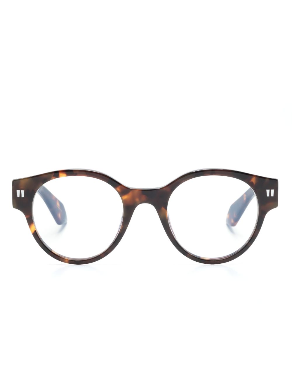 Off-White Oerj055 眼镜 - 褐色