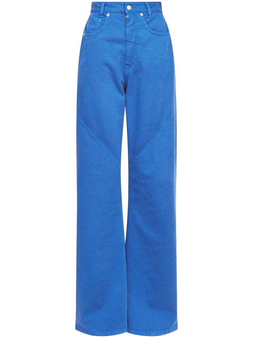 MM6 Maison Margiela 中腰阔腿长裤 - 蓝色