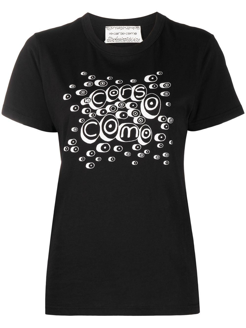 10 CORSO COMO logo印花短袖T恤 - 黑色
