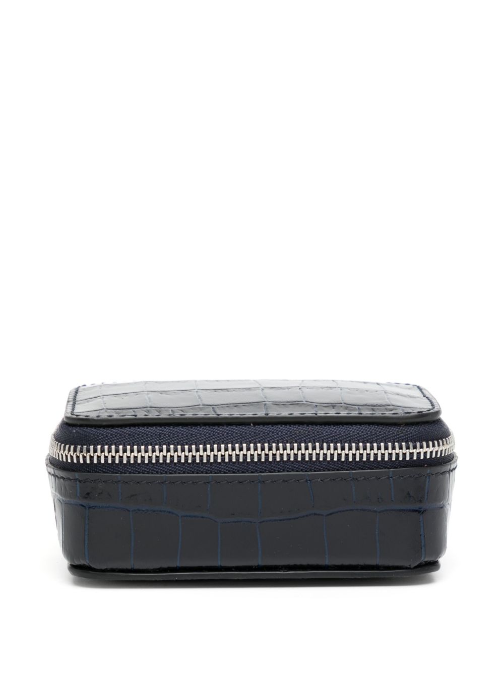 Smythson 仿鳄鱼纹效果皮质收纳盒 - 黑色