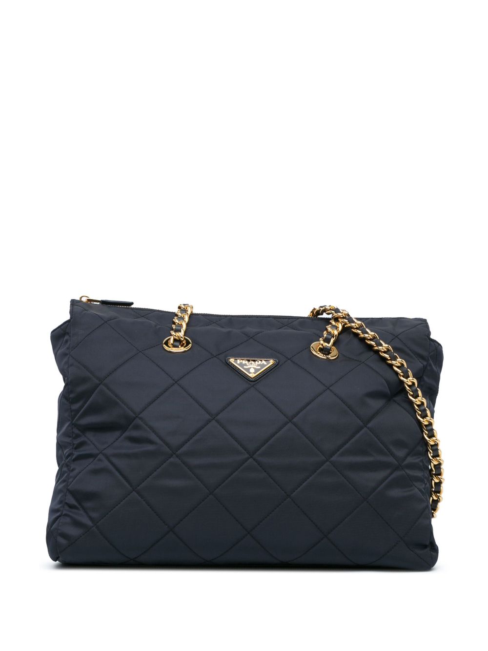 Prada Pre-Owned Re Nylon Re Edition 1995 Chain 中号手提包（1995年典藏款） - 蓝色