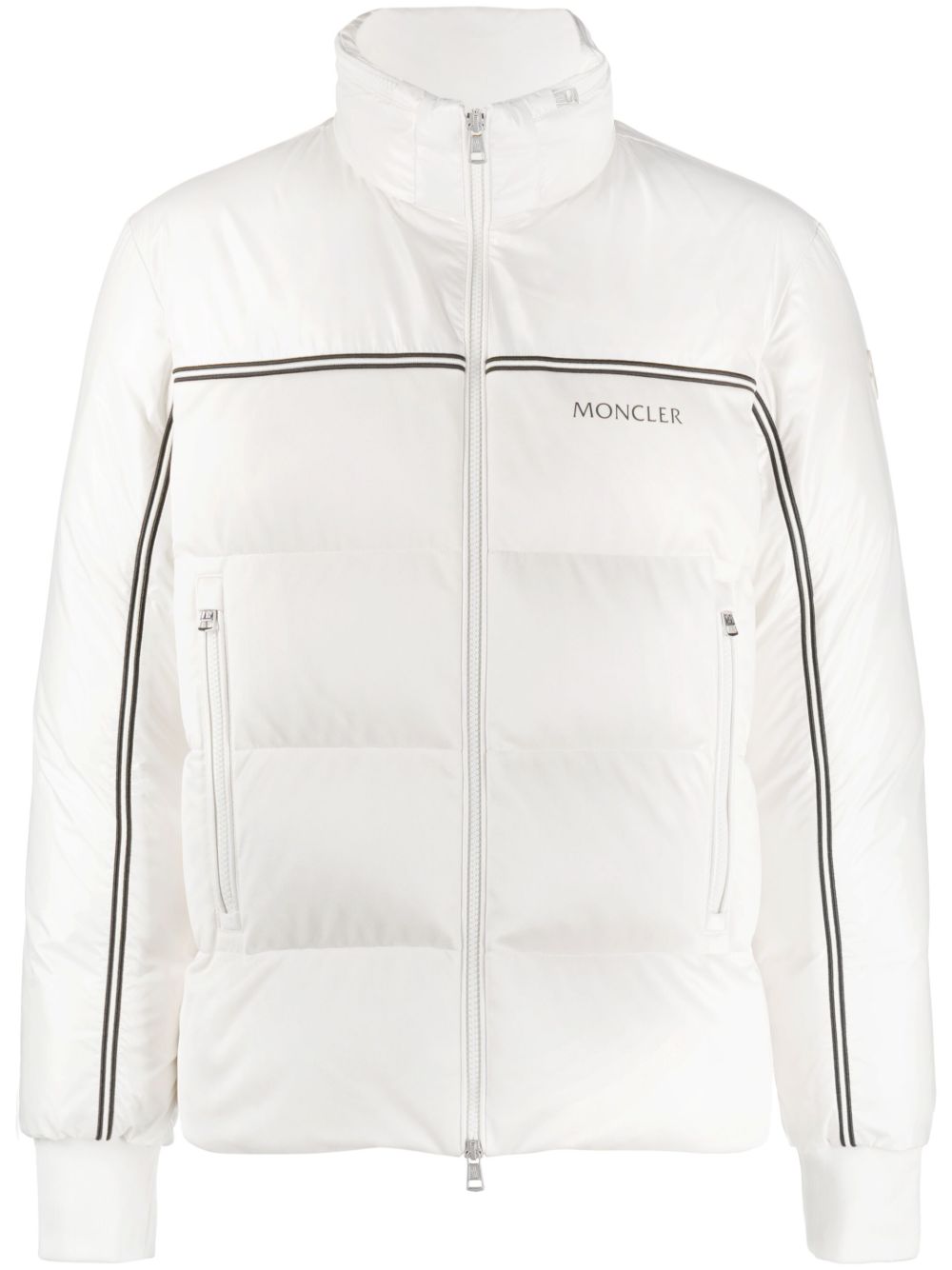 Moncler logo印花填充夹克 - 中性色