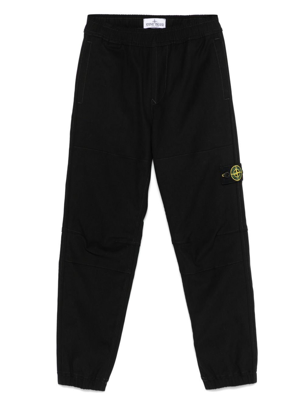 Stone Island Junior Compass 徽章工装裤 - 黑色