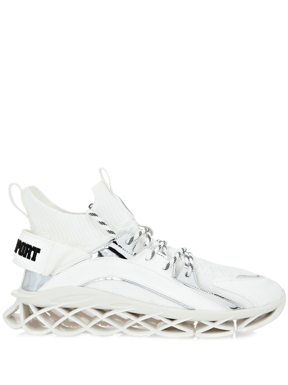 Plein Sport Runner Tiger 运动鞋 - 白色