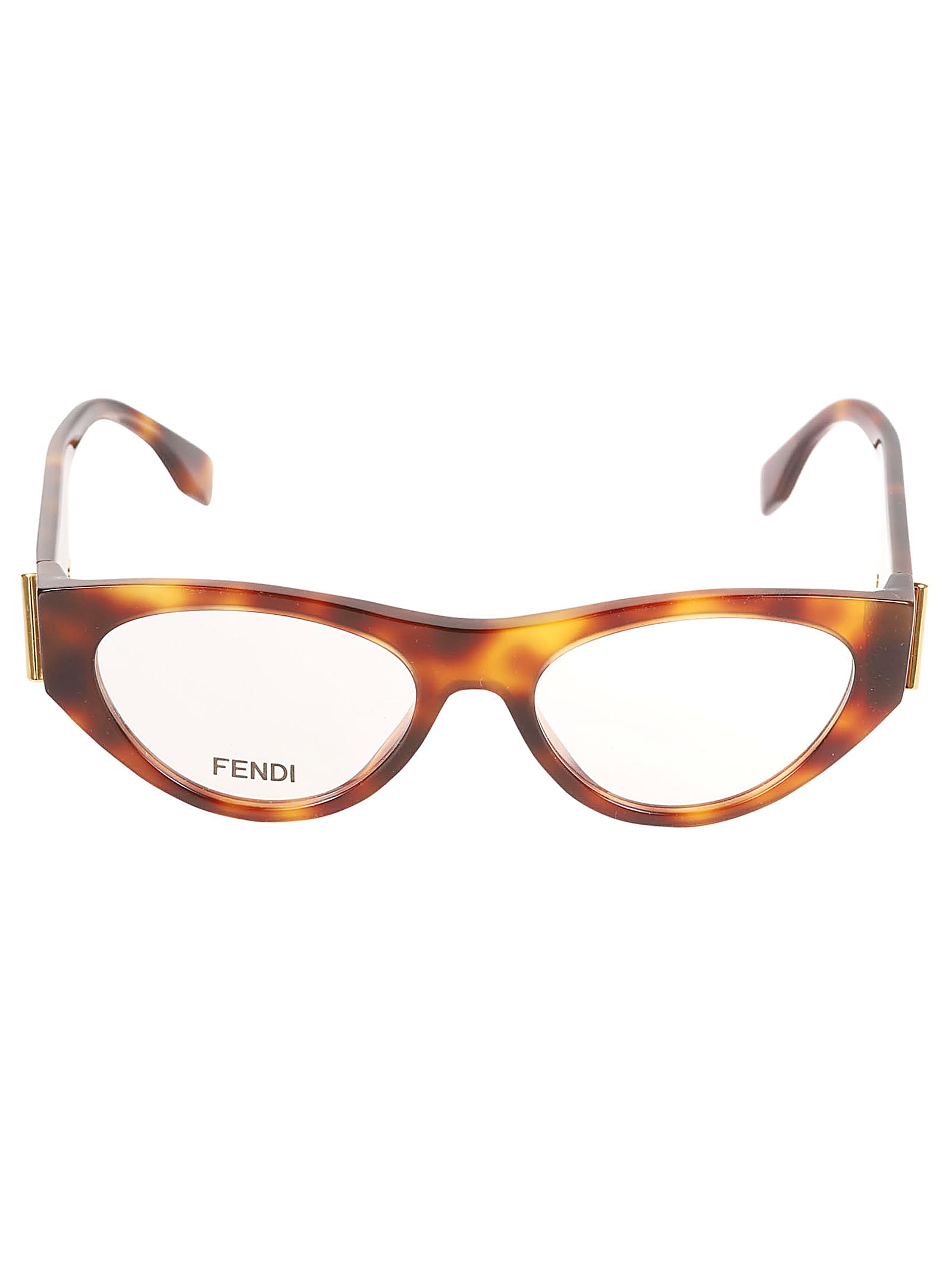 Fendi Cat-eye Metal Logo Sided Glasses