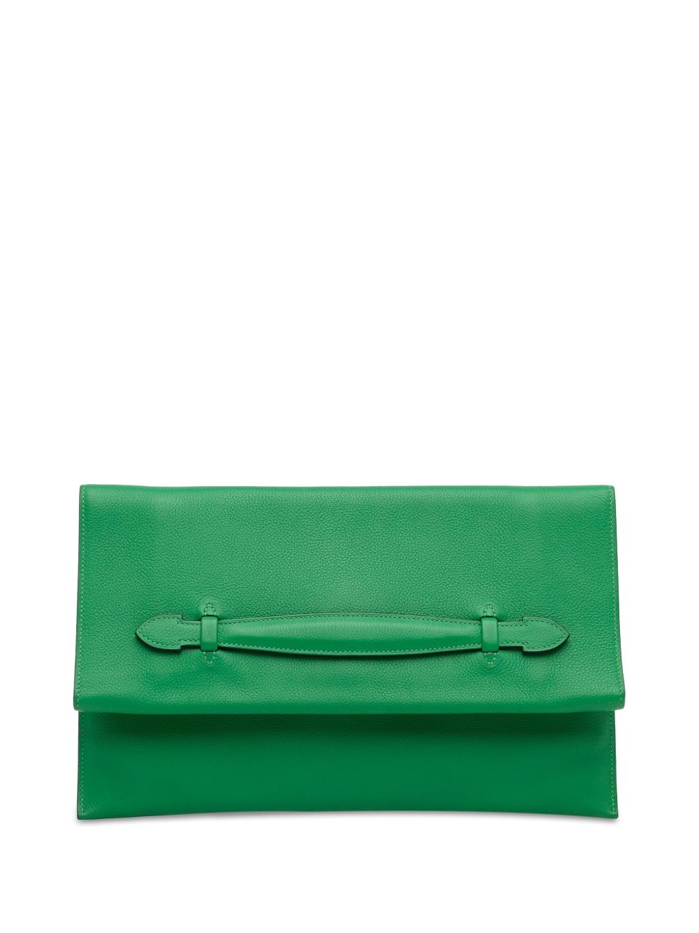 Hermès Pre-Owned Evercolor Plipla 手拿包（2014年典藏款） - 绿色