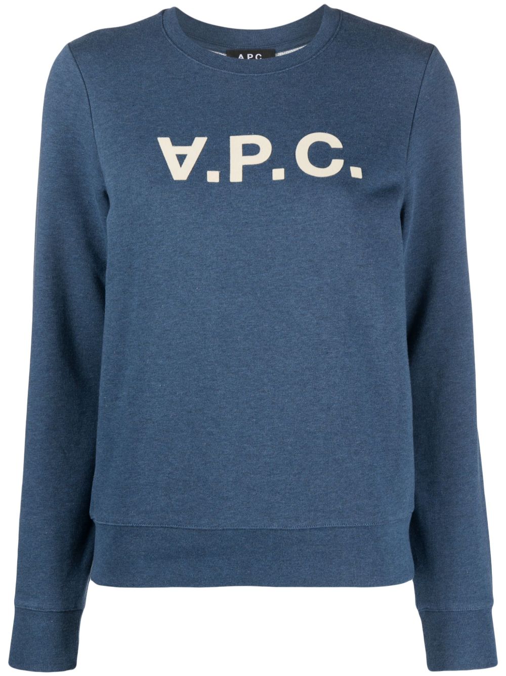 A.P.C. Viva logo棉卫衣 - 蓝色