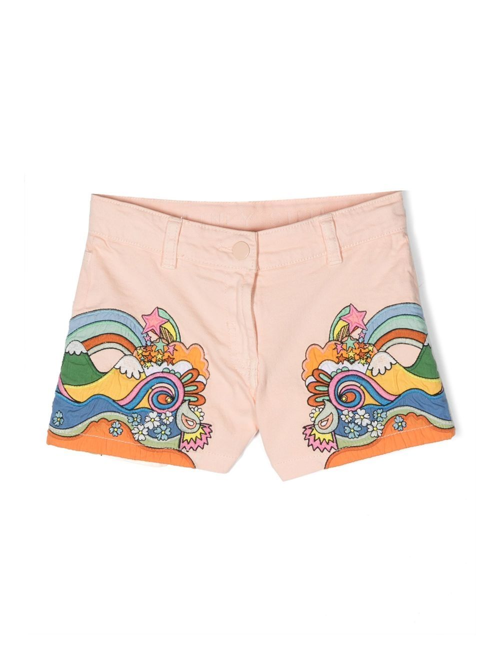 Stella McCartney Kids Love To Dream 印花短裤 - 粉色
