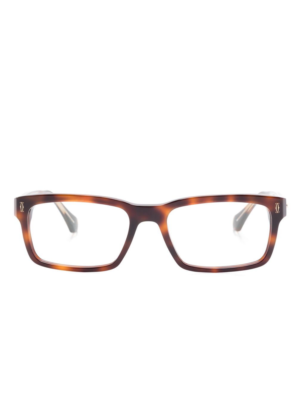 Cartier Eyewear Santos De Cartier 眼镜 - 褐色