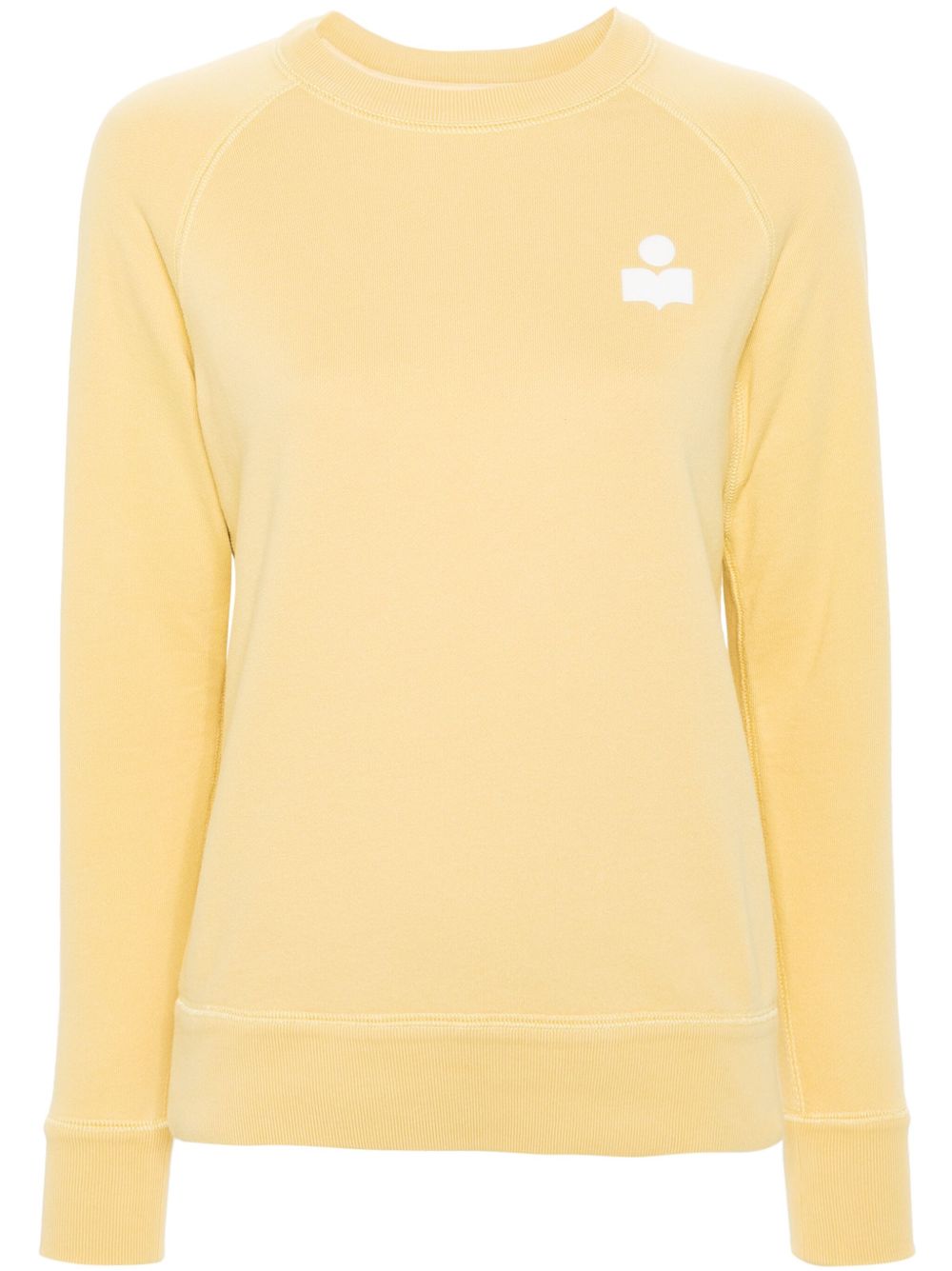 MARANT ÉTOILE Milla logo刺绣卫衣 - 黄色