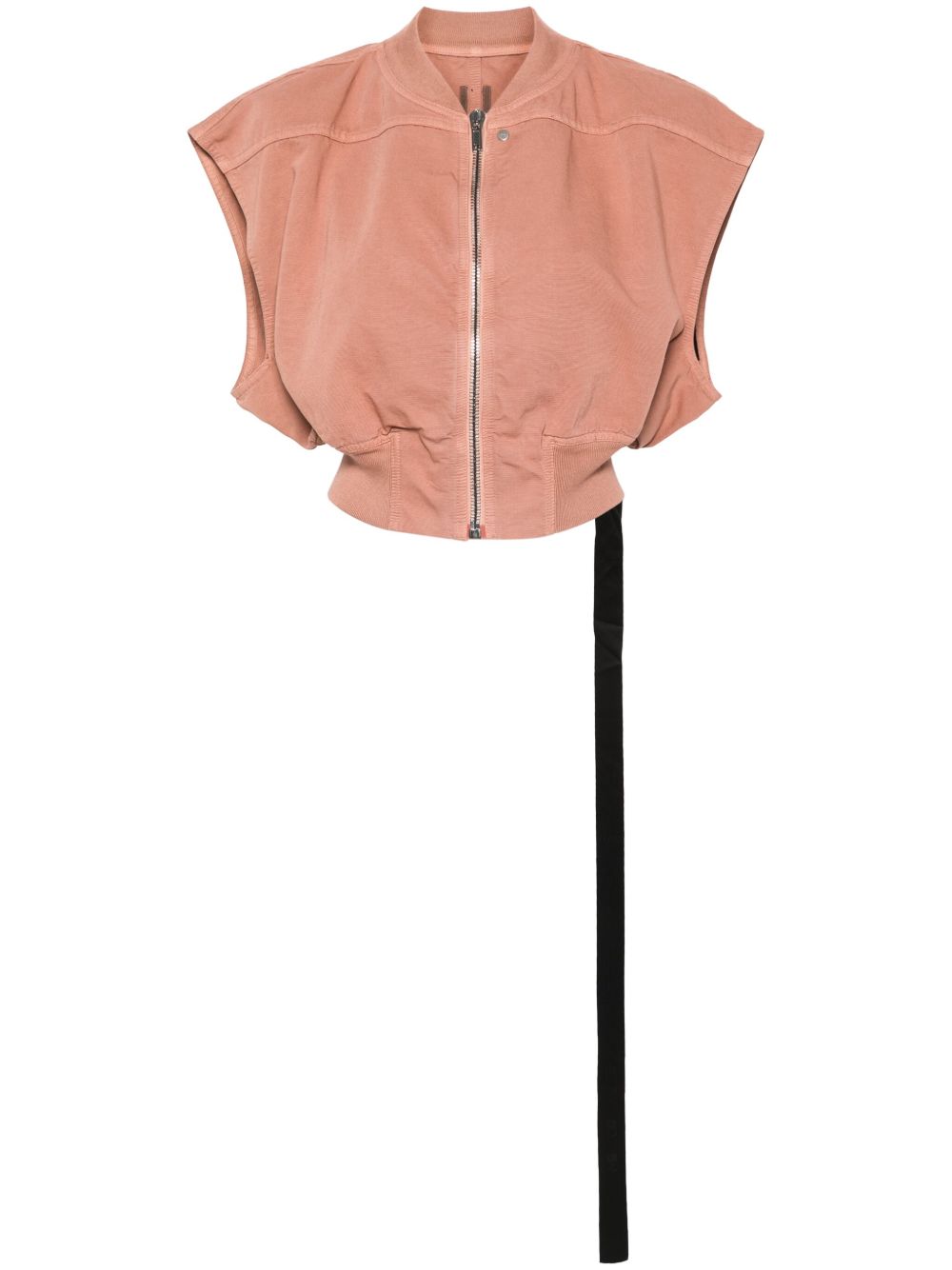 Rick Owens DRKSHDW 无袖棉飞行员夹克 - 粉色