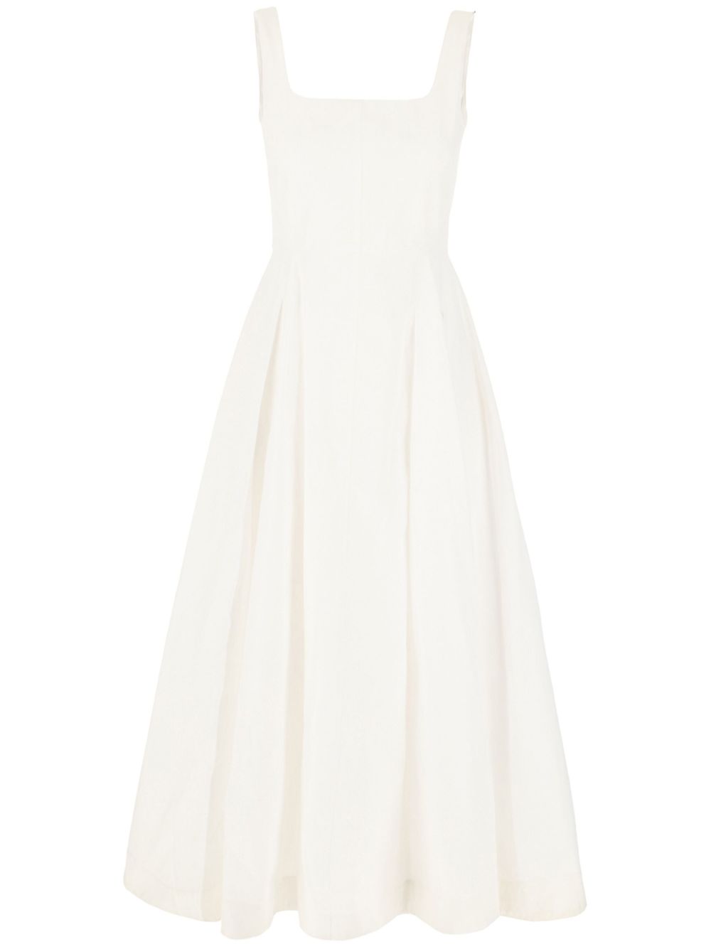 Sportmax Faida 中长连衣裙 - 白色