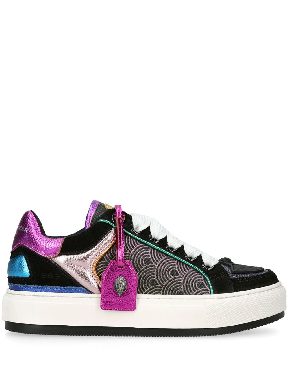 Kurt Geiger London Southbank Tag 拼接运动鞋 - 黑色